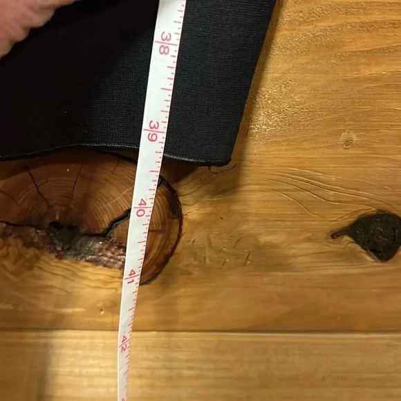 Emporio Armani‎ V-Neck Faux Mini Wrap Jersey Dress Long Sleeve 6 Black Cocktail - Picture 3 of 10